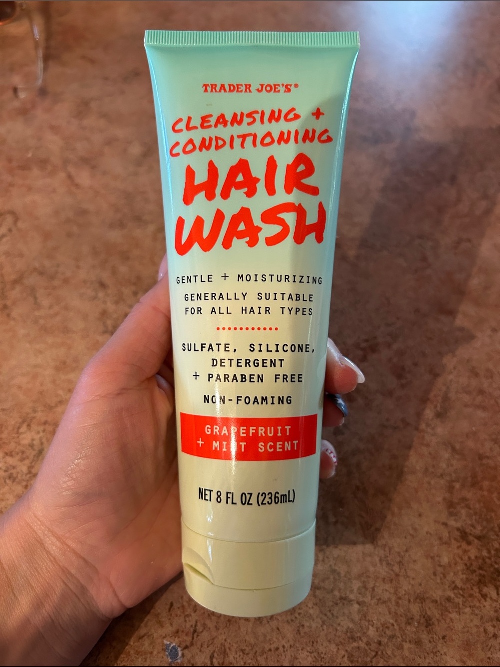 Cleansing + Conditioning Hair Wash - Mint Green